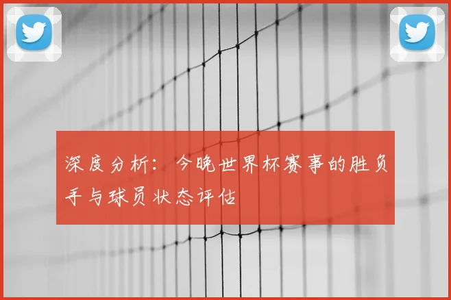 深度分析：今晚世界杯赛事的胜负手与球员状态评估